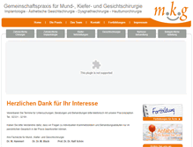 Tablet Screenshot of kiefer-gesichtschirurgie-hagen.de